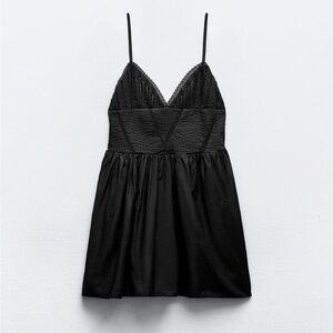 NWT zara black corset dress